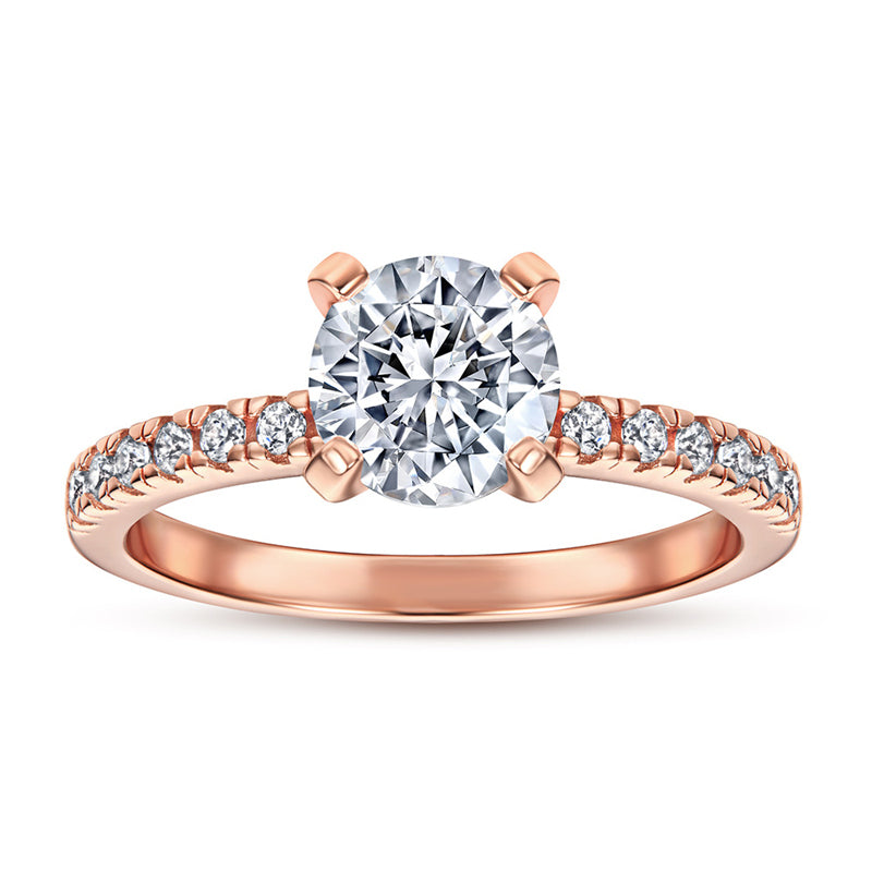 925 Sterling Silver 1.2 Carat Zircon Ring – Elegant Solitaire Band