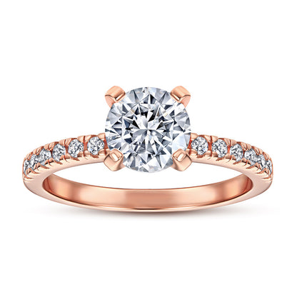 925 Sterling Silver 1.2 Carat Zircon Ring – Elegant Solitaire Band