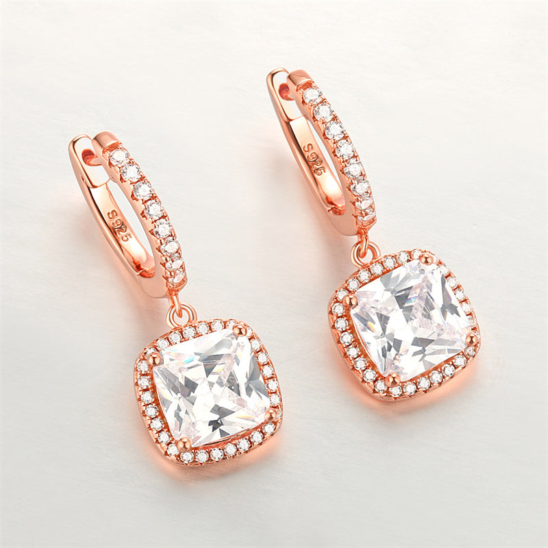 925 Sterling Silver Birthstone Hoop Earrings – Premium Zircon Simulated Diamond Circle Earrings