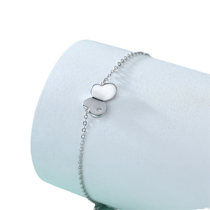 925 Sterling Silver Butterfly Bracelet - Elegant Bow Design Women's Jewelry