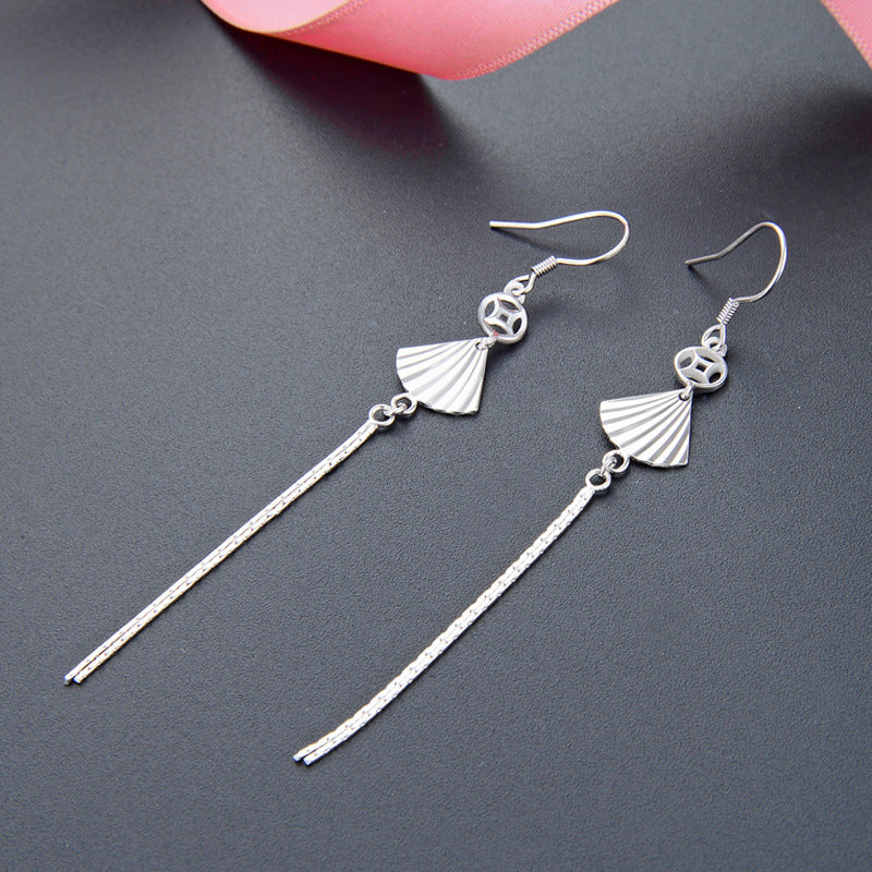 925 Sterling Silver Cactus Earrings - White Gold Plated Luxury Botanical Earrings for Women