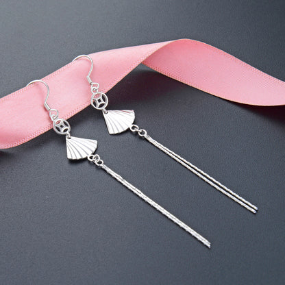 925 Sterling Silver Cactus Earrings - White Gold Plated Luxury Botanical Earrings for Women