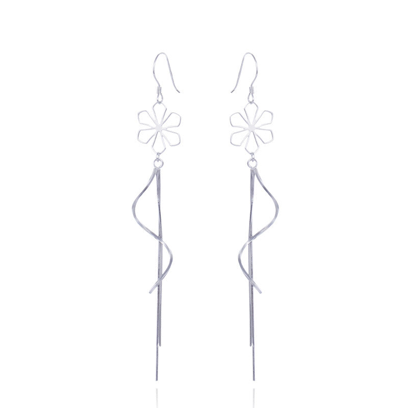 925 Sterling Silver Cactus Hook Earrings - 2.4g Sporty Botanical Earrings for Active Women