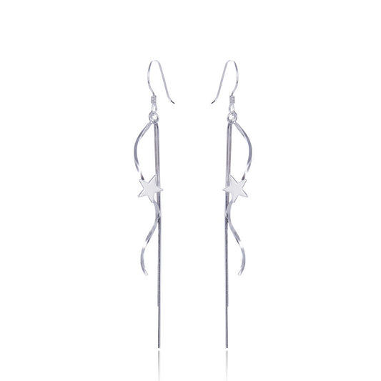 925 Sterling Silver Cartoon Hook Earrings - 2.1g Playful Dangle Earrings for Women