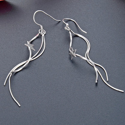 925 Sterling Silver Cartoon Hook Earrings - 2.1g Playful Dangle Earrings for Women