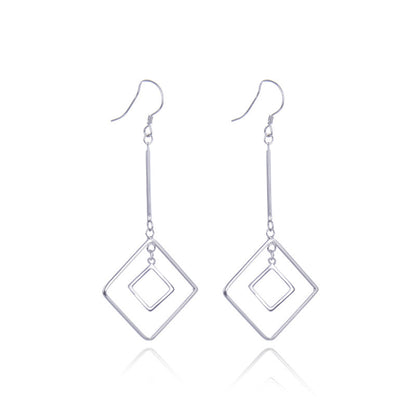 925 Sterling Silver Cartoon Hoop Earrings - 2.9g Playful Everyday Earrings for Women