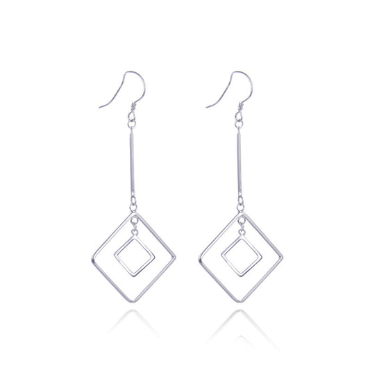 925 Sterling Silver Cartoon Hoop Earrings - 2.9g Playful Everyday Earrings for Women