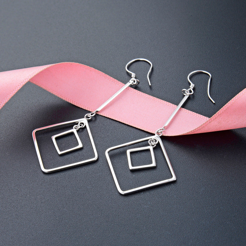 925 Sterling Silver Cartoon Hoop Earrings - 2.9g Playful Everyday Earrings for Women