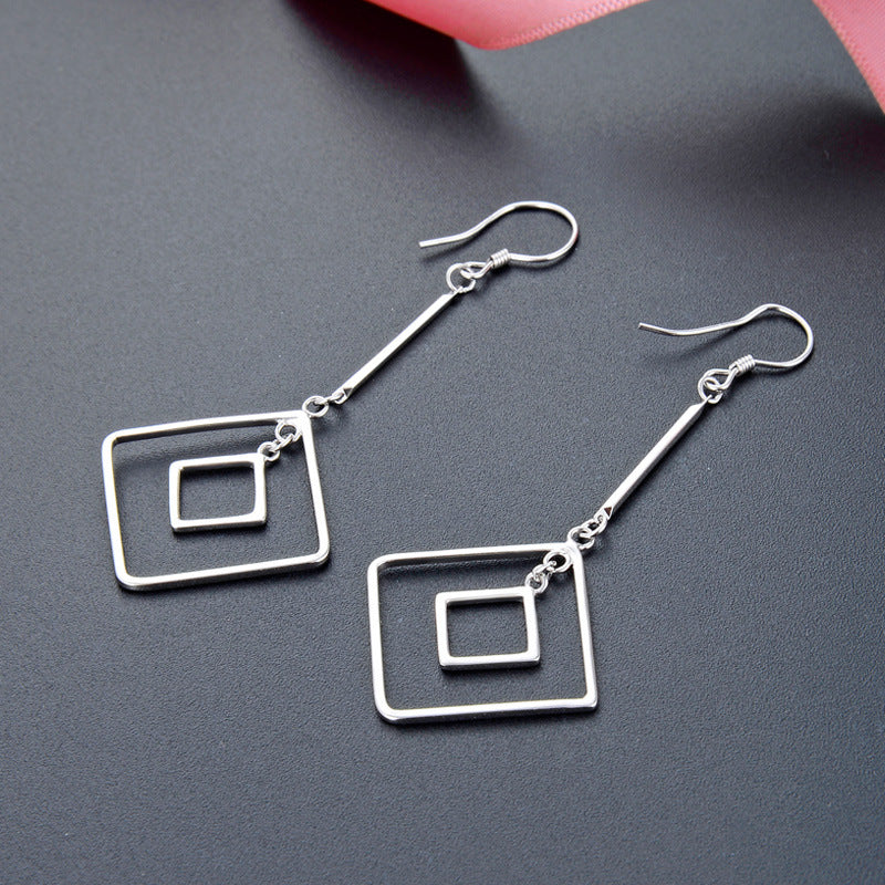 925 Sterling Silver Cartoon Hoop Earrings - 2.9g Playful Everyday Earrings for Women