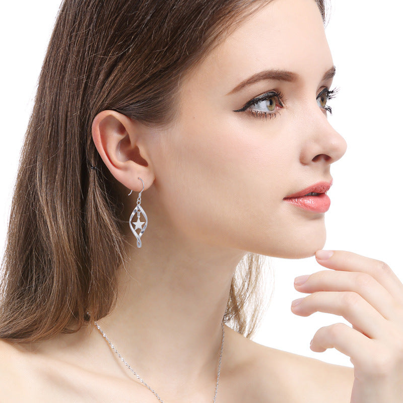925 Sterling Silver Cartoon Hoop Earrings - Playful Everyday Earrings for Women