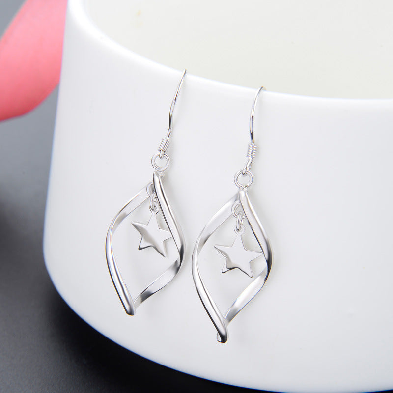 925 Sterling Silver Cartoon Hoop Earrings - Playful Everyday Earrings for Women