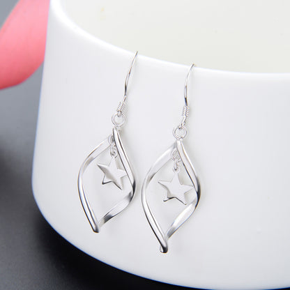 925 Sterling Silver Cartoon Hoop Earrings - Playful Everyday Earrings for Women