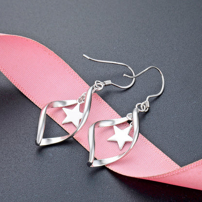 925 Sterling Silver Cartoon Hoop Earrings - Playful Everyday Earrings for Women