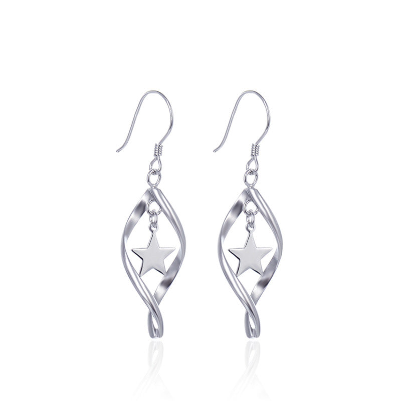 925 Sterling Silver Cartoon Hoop Earrings - Playful Everyday Earrings for Women