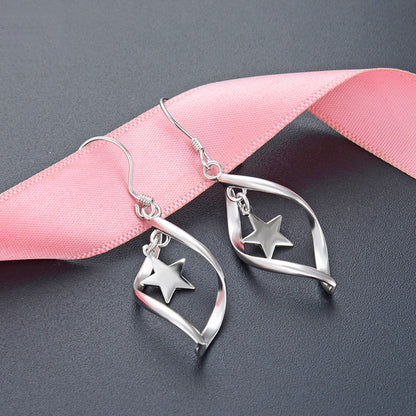 925 Sterling Silver Cartoon Hoop Earrings - Playful Everyday Earrings for Women