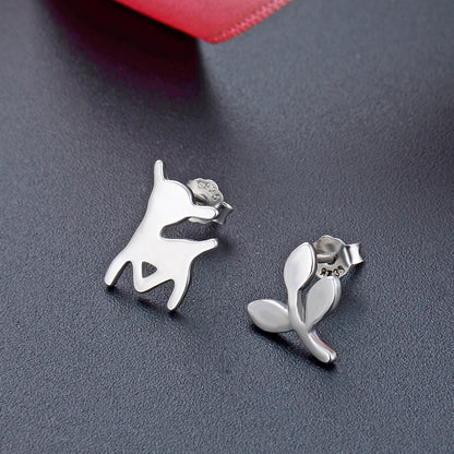 925 Sterling Silver Classic Stud Earrings with CZ - Old Money Style Timeless Earrings