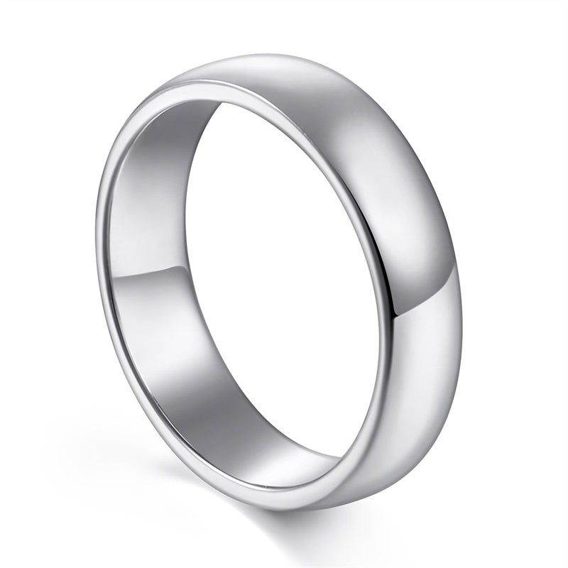 925 Sterling Silver Curved Statement Ring – Minimalist Geometric Band