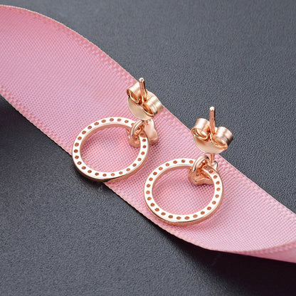 925 Sterling Silver Diamond Stud Earrings - 1.4g Minimalist Everyday Earrings with Plastic Backs