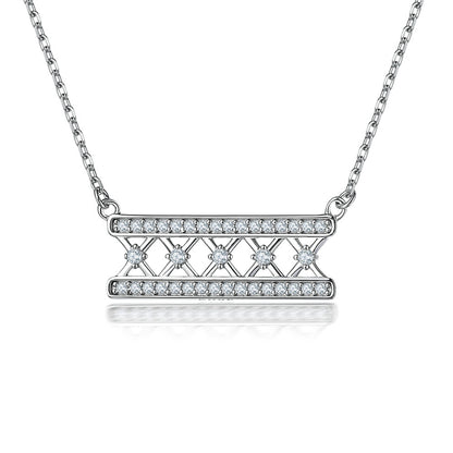 925 Sterling Silver Dreamcatcher Crown Pendant Necklace - Bohemian Elegance Collarbone Chain