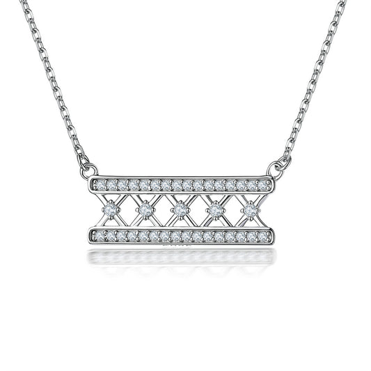 925 Sterling Silver Dreamcatcher Crown Pendant Necklace - Bohemian Elegance Collarbone Chain