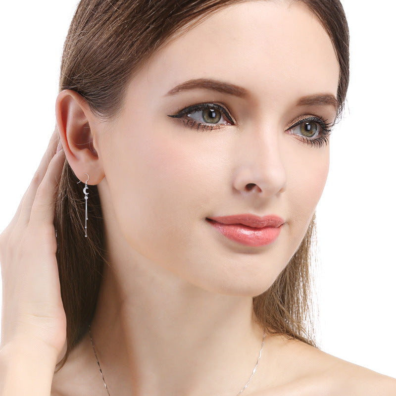 925 Sterling Silver Elegant Hoop Earrings - 2.7g Classic Office Lady Style for Professional Women