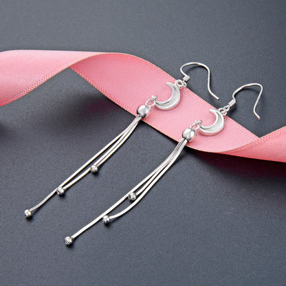 925 Sterling Silver Elegant Hoop Earrings - 2.7g Classic Office Lady Style for Professional Women