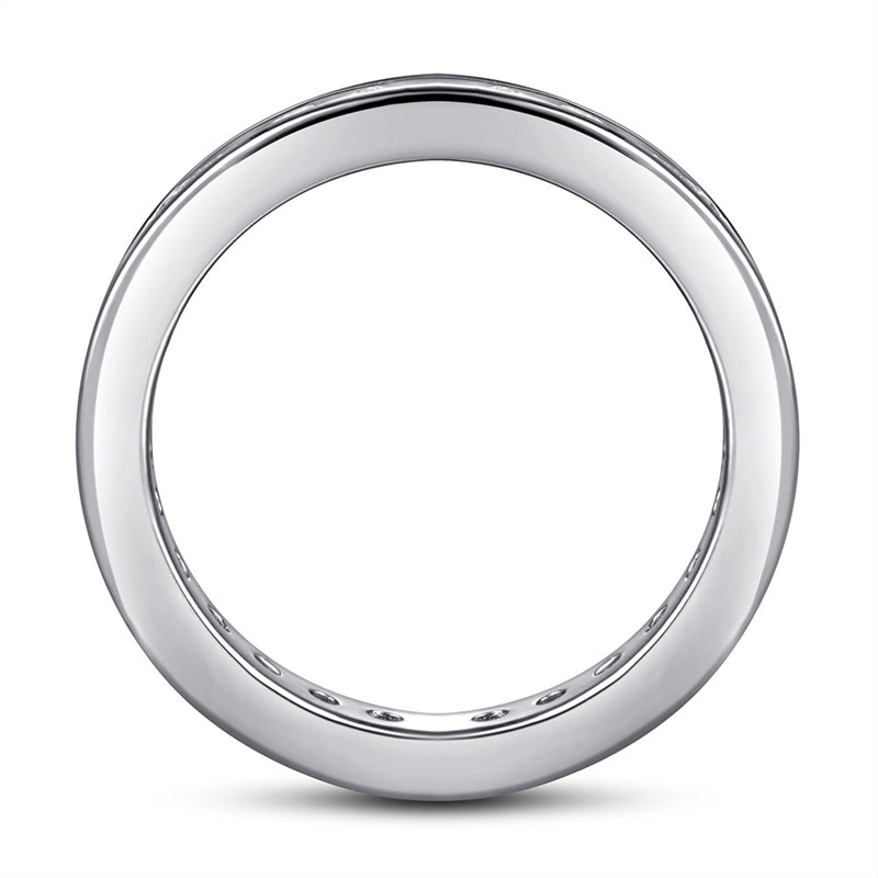 925 Sterling Silver Full Eternity Band – Stardust Pavé Wedding Ring