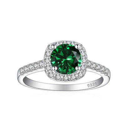 925 Sterling Silver Gemstone Ring Collection – Opal, Emerald, Ruby & Sapphire Statement Jewelry