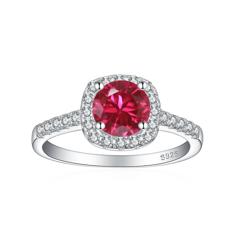925 Sterling Silver Gemstone Ring Collection – Opal, Emerald, Ruby & Sapphire Statement Jewelry