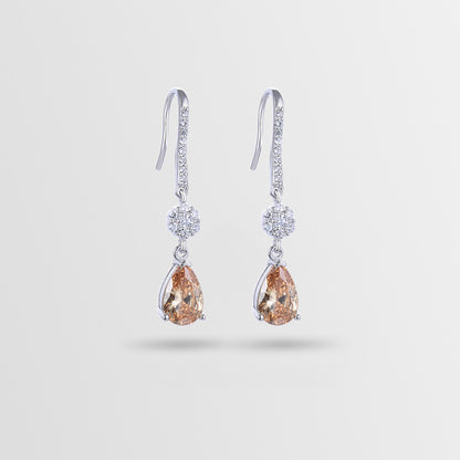 925 Sterling Silver Geometric Drop Earrings - Korean Minimalist Dangle Earrings for Women