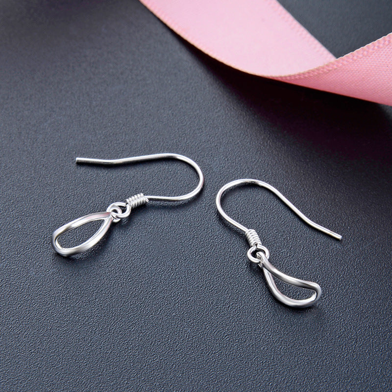 925 Sterling Silver Geometric Drop Earrings - Korean Style Minimalist Dangle Earrings for Women