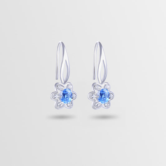 925 Sterling Silver Geometric Drop Earrings - Minimalist Modern Dangle Earrings for Women