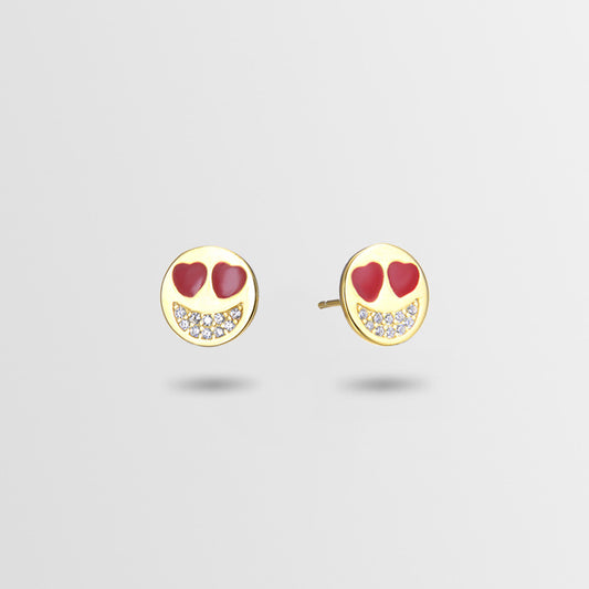 925 Sterling Silver Geometric Stud Earrings - Korean Style Diamond Accent Earrings with Plastic Ear Stoppers
