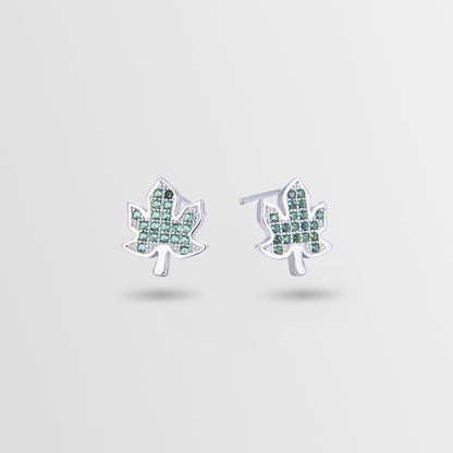 925 Sterling Silver Geometric Stud Earrings - Minimalist Diamond Accent Earrings with Plastic Stoppers
