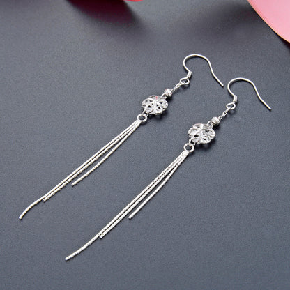 925 Sterling Silver Hexagon Hook Earrings - 2.8g Sweet Geometric Earrings for Women