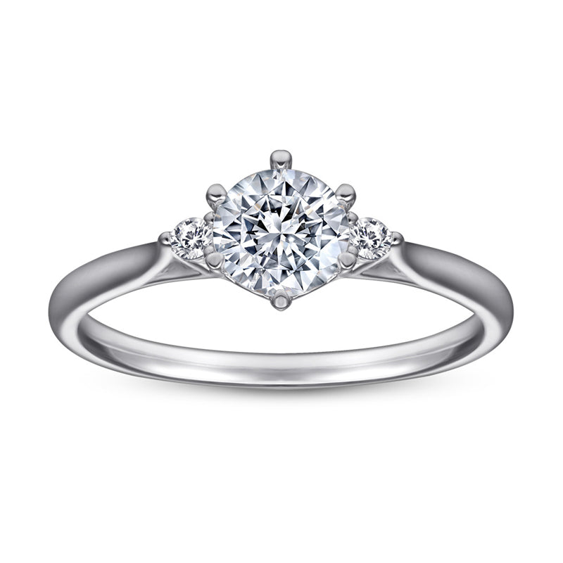 925 Sterling Silver Index Finger Ring - Fashion Stackable Wedding Jewelry with Zircon