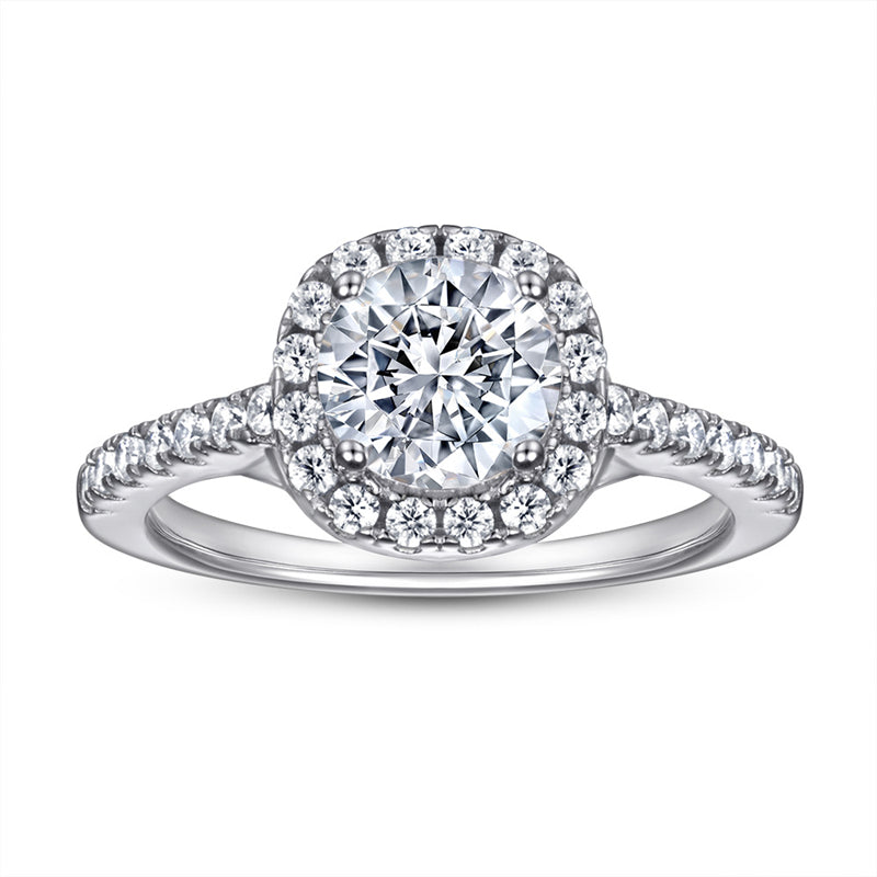 925 Sterling Silver Index Finger Ring - Minimalist Wedding Band with Zircon Accents