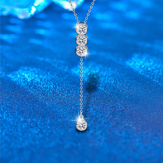 925 Sterling Silver Layered Heart Pendant Necklace Women's Fashion Jewelry Available in Large and Small Sizes