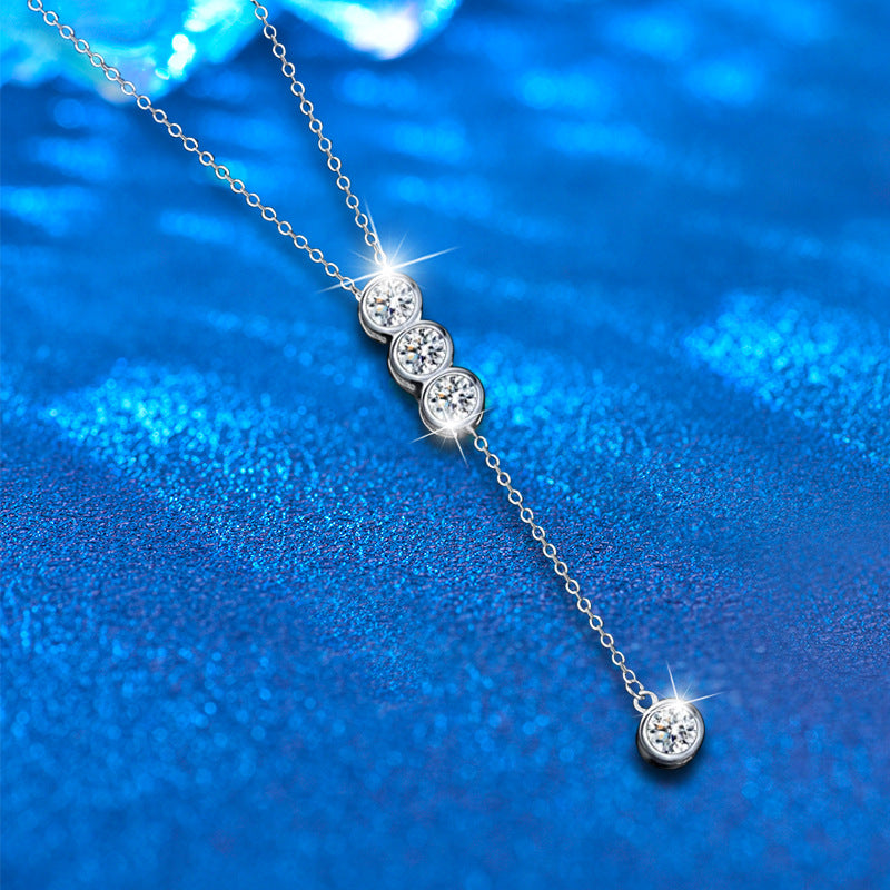 925 Sterling Silver Layered Heart Pendant Necklace Women's Fashion Jewelry Available in Large and Small Sizes