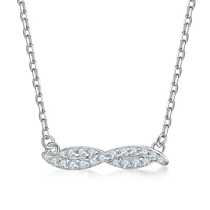 925 Sterling Silver Leaf Pendant Necklace - Nature-Inspired Botanical Jewelry