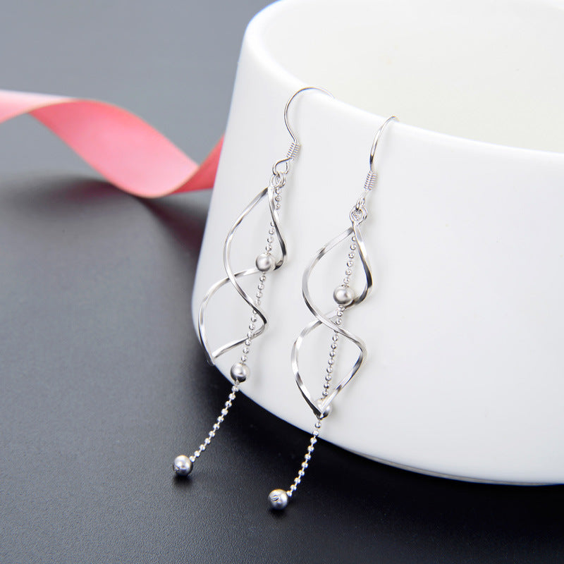 925 Sterling Silver Light Luxury Hook Earrings - 2.5g Minimalist Dangle Earrings for Women