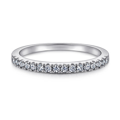 925 Sterling Silver Marquise Cut Zircon Ring Set – Stackable Geometric Wedding Band Collection