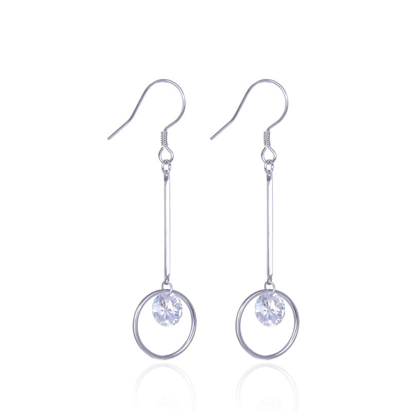 925 Sterling Silver Minimalist Ear Hooks - Sleek Everyday Hoop Earrings for Women