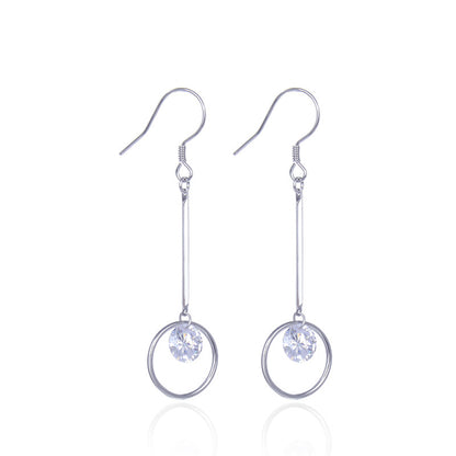 925 Sterling Silver Minimalist Ear Hooks - Sleek Everyday Hoop Earrings for Women