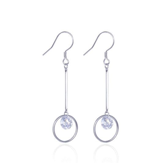 925 Sterling Silver Minimalist Ear Hooks - Sleek Everyday Hoop Earrings for Women