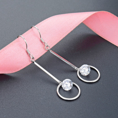 925 Sterling Silver Minimalist Ear Hooks - Sleek Everyday Hoop Earrings for Women