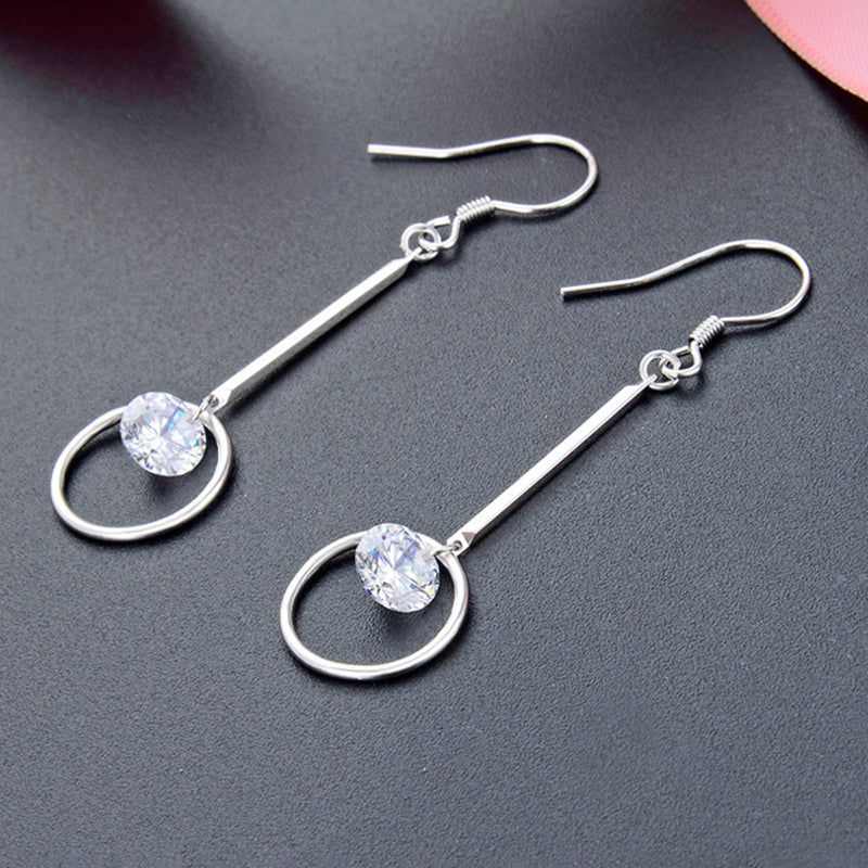 925 Sterling Silver Minimalist Ear Hooks - Sleek Everyday Hoop Earrings for Women