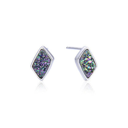 925 Sterling Silver Minimalist Fortune Toad Stud Earrings - 1.2g Polished Chinese Style with Plastic Backs