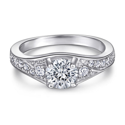 925 Sterling Silver Minimalist Ring Set – Modern Geometric Zircon Stackable Bands
