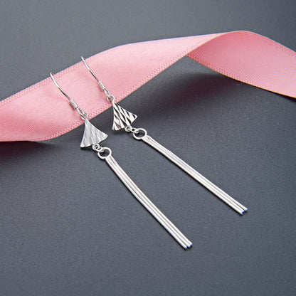 925 Sterling Silver Persimmon Earrings - Korean Style Fruit Design Dangle Earrings from Mantiny Collection